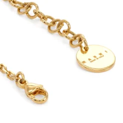 MARNI Symbol & Rhinestone Pave Choker Necklace