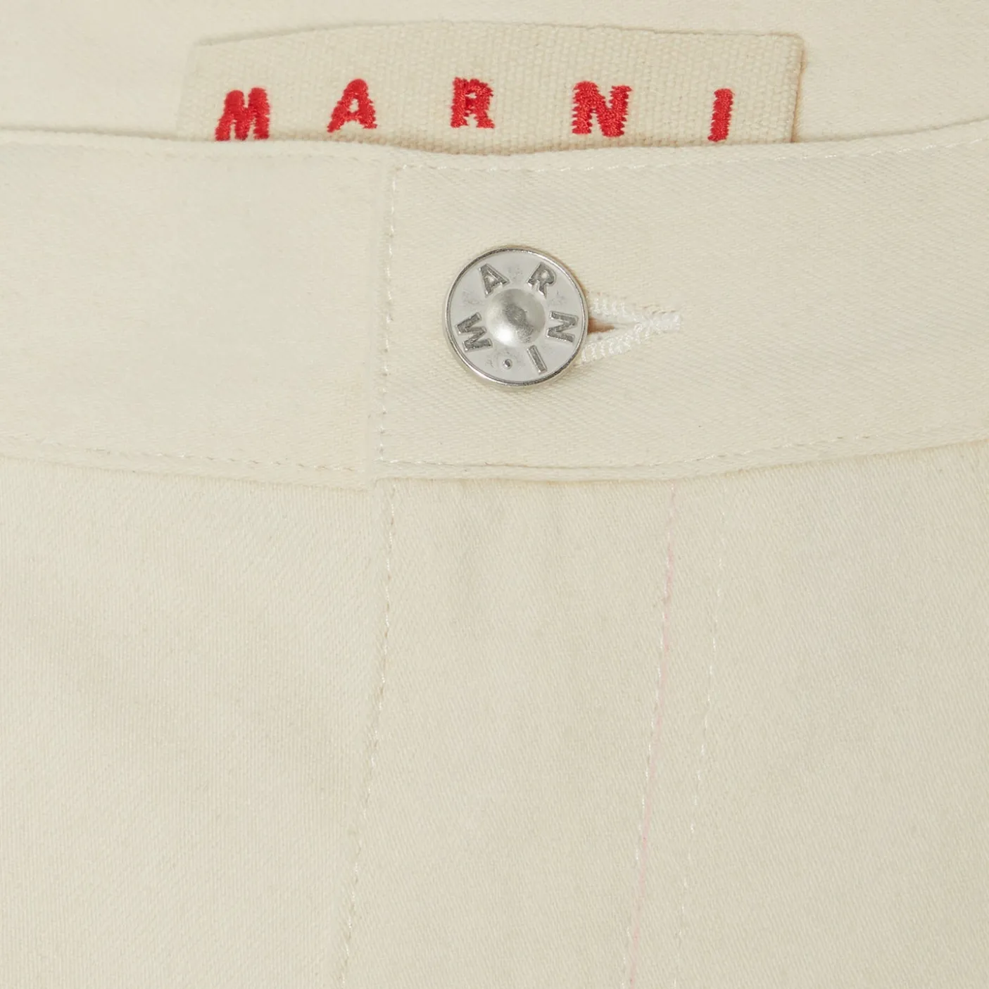 MARNI Trunkaroo Plaque Denim Wide Leg Jeans