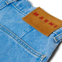 MARNI Wide Leg Jeans with Patch Detail