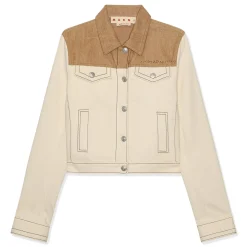 MARNI Womens Bio Denim Trucker Jacket