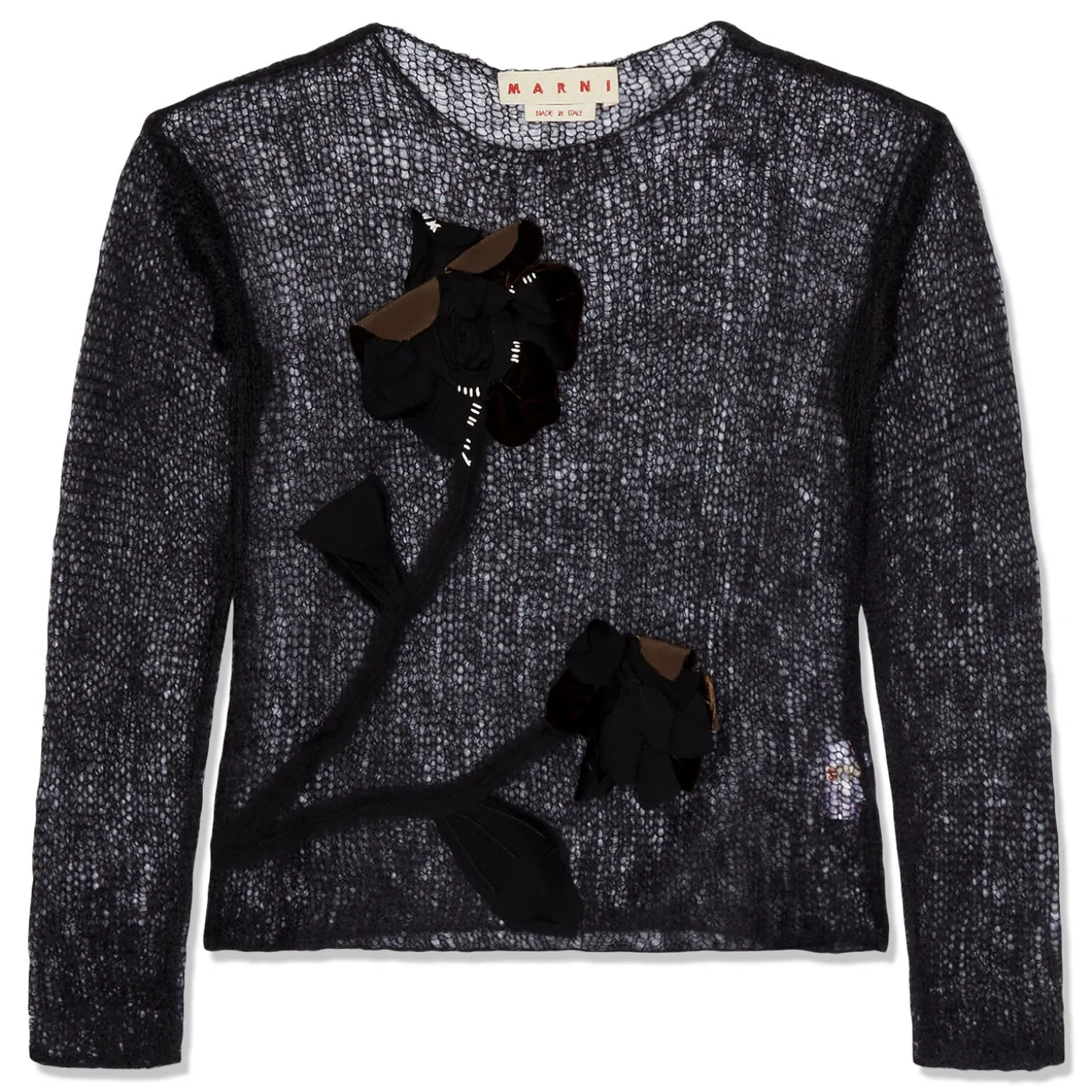 MARNI Womens Striped Mohair Sweater