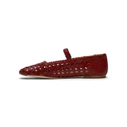 Miista Yeida Dark Red Baillerinas