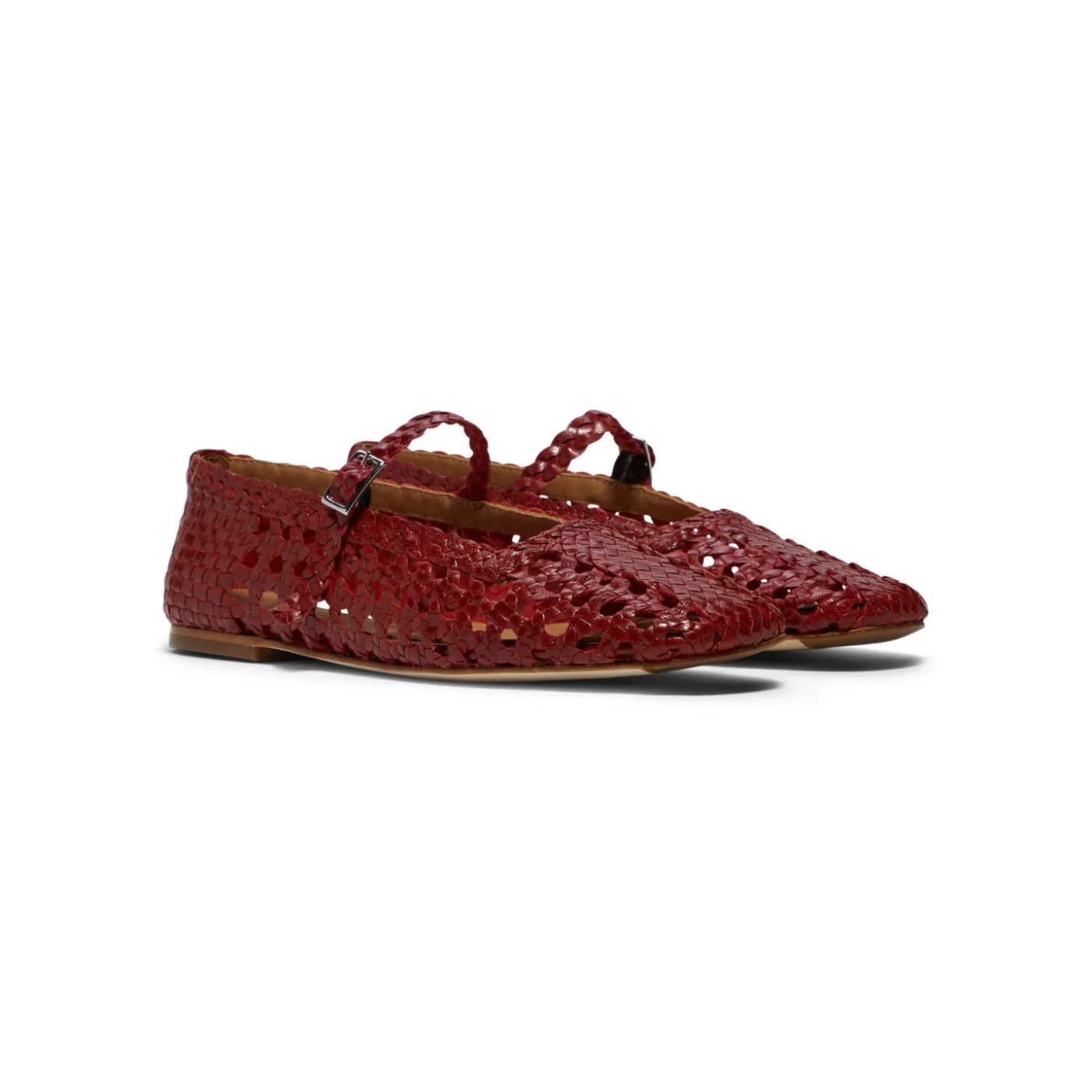 Miista Yeida Dark Red Baillerinas