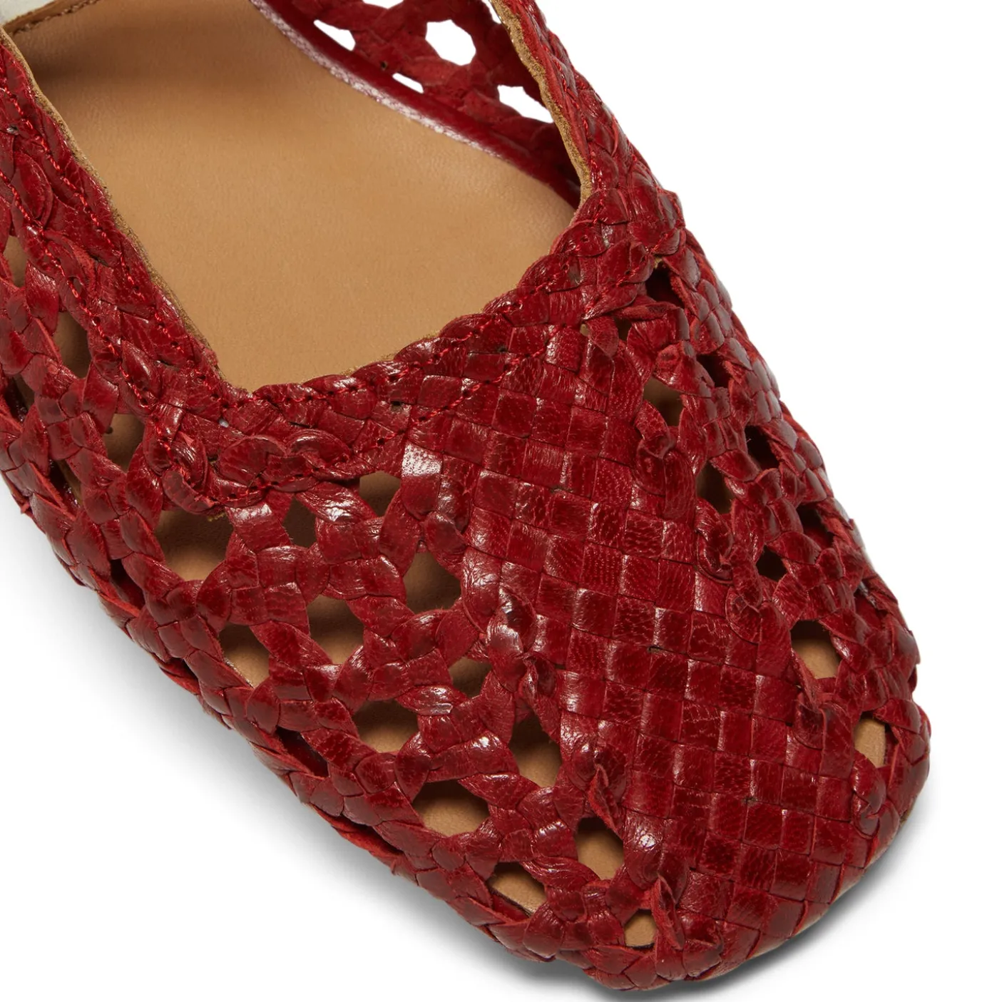 Miista Yeida Dark Red Baillerinas