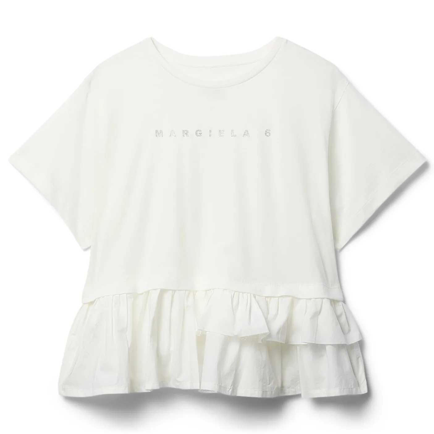 MM6 Maison Margiela Kids T-Shirt with Double Flounce