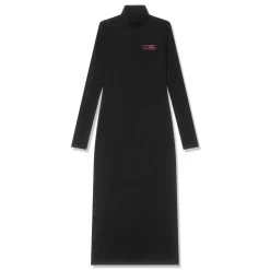 MM6 Maison Margiela Logo Print Midi Dress