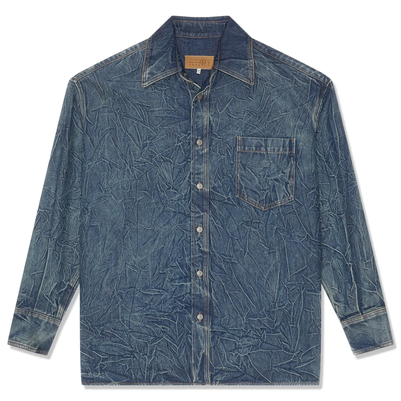 MM6 Maison Margiela Pittsburgh Crease Denim Shirt