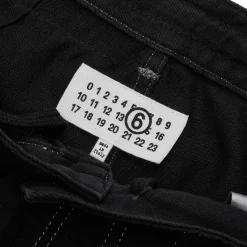 MM6 Maison Margiela Womens Wide Leg Overdyed Jeans