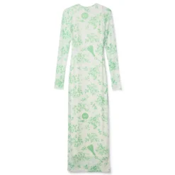 Moschino Jeans Longsleeve Printed Tulle Dress