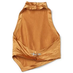 Nanushka Inara Crinkled Satin Top