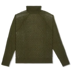 Nike Life Cable Knit Turtleneck Sweater