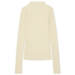NSF Womens CARLA Mock Neck Ribbed Shirt