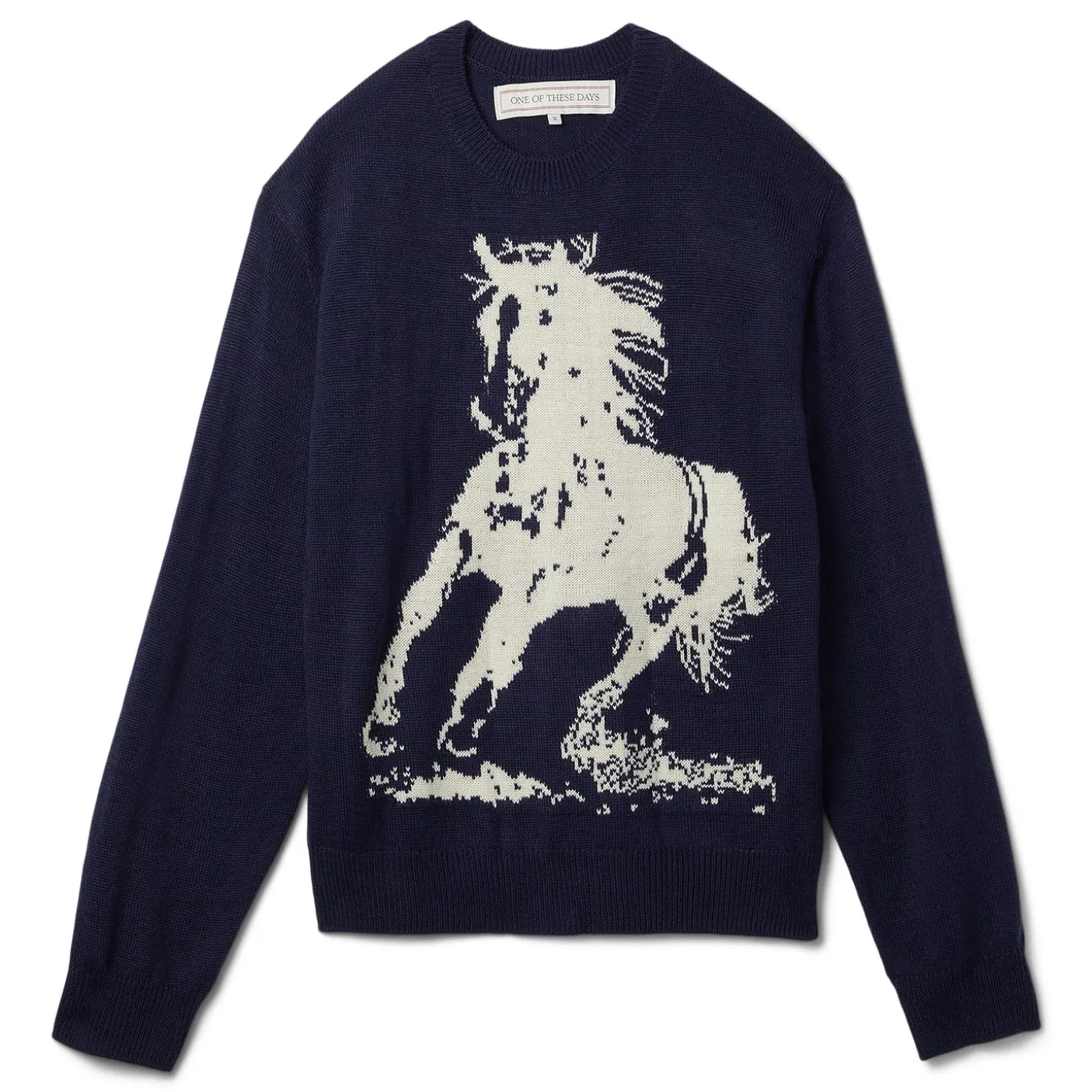 One of These Days Running Horse Knit Sweater