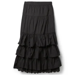 OPEN YY Rolled Waist Tiered Skirt