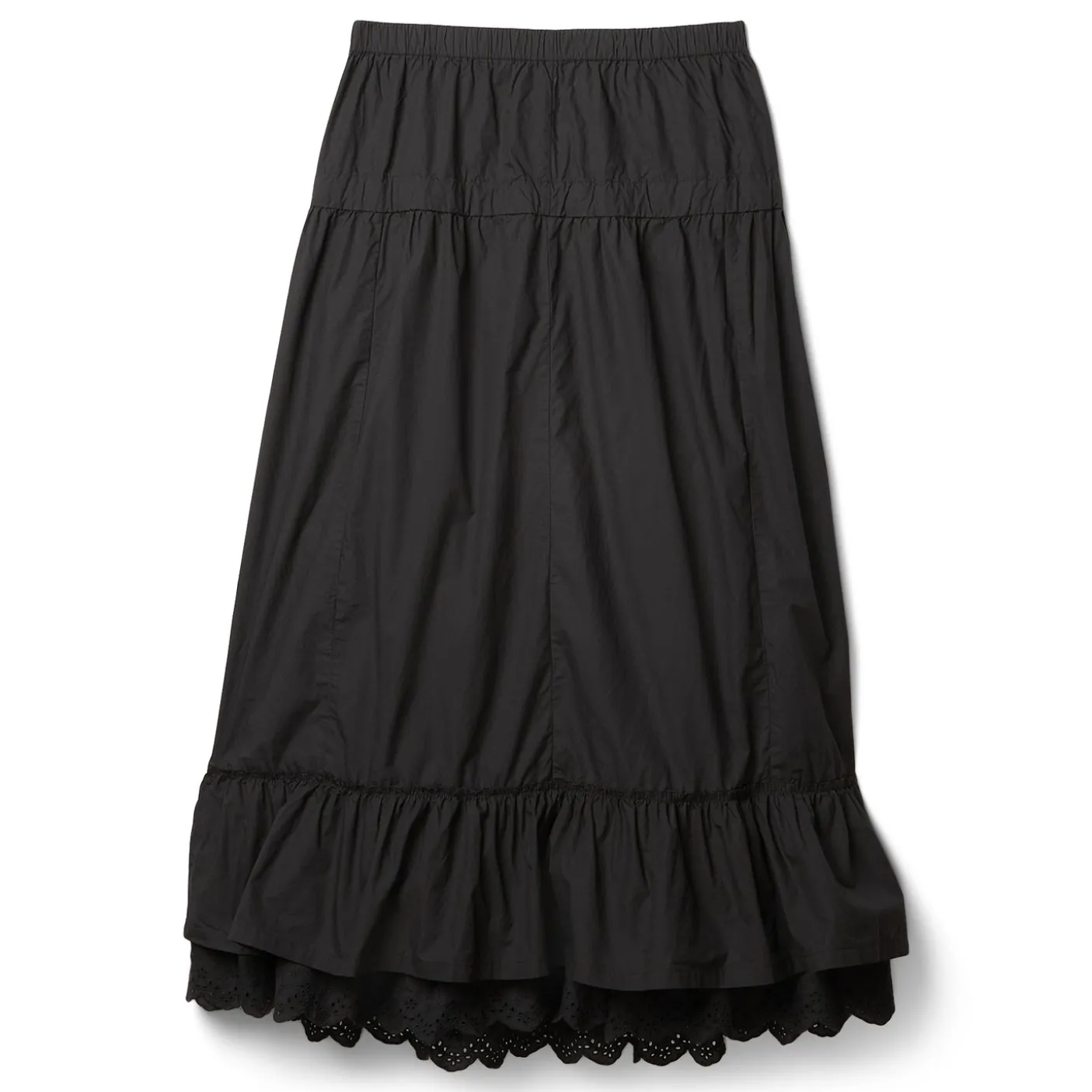 OPEN YY Rolled Waist Tiered Skirt