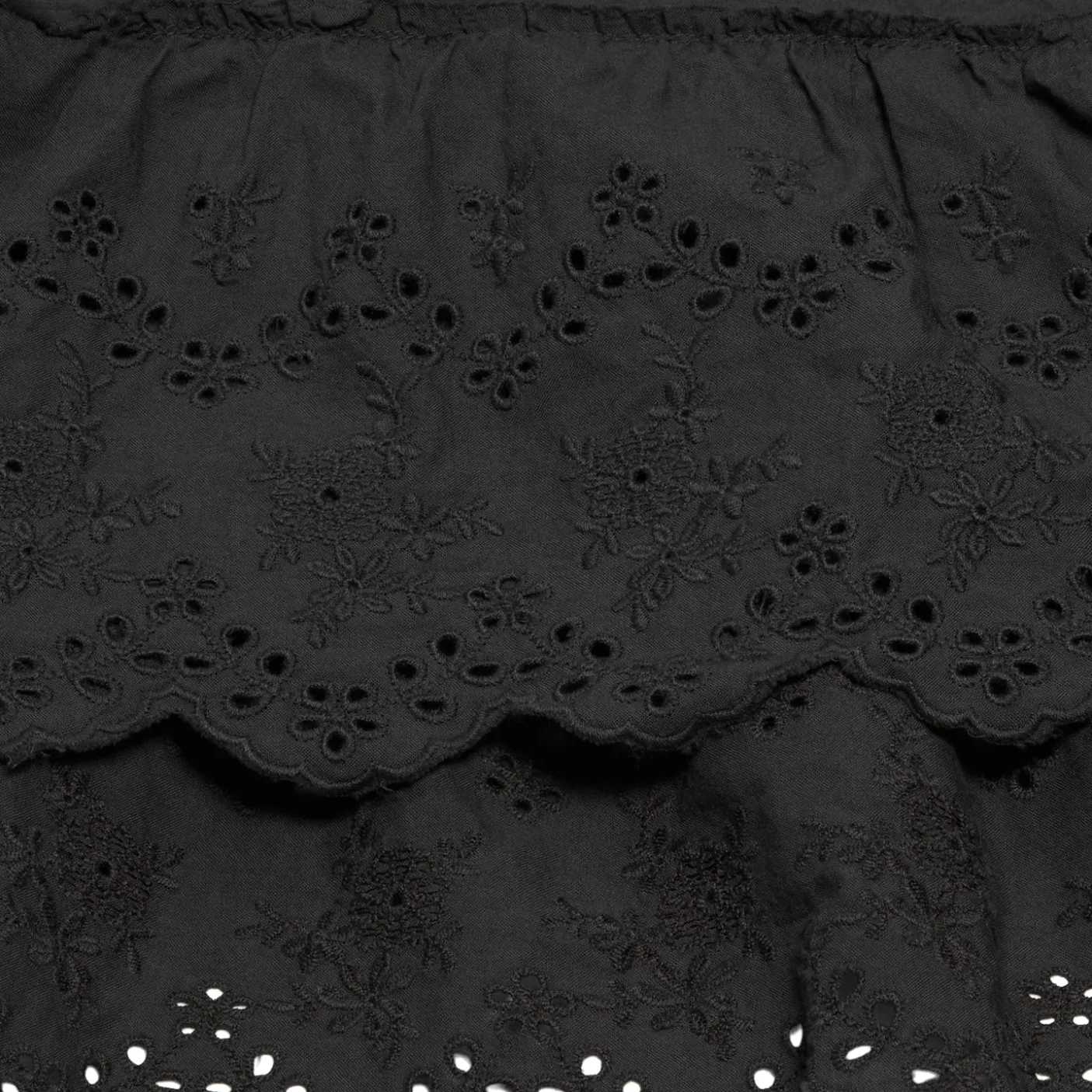 OPEN YY Rolled Waist Tiered Skirt