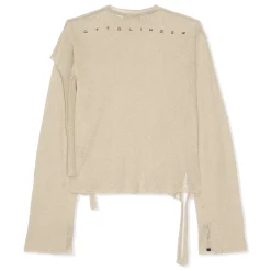 Ottolinger Knitted Deconstructed Linen Longsleeve