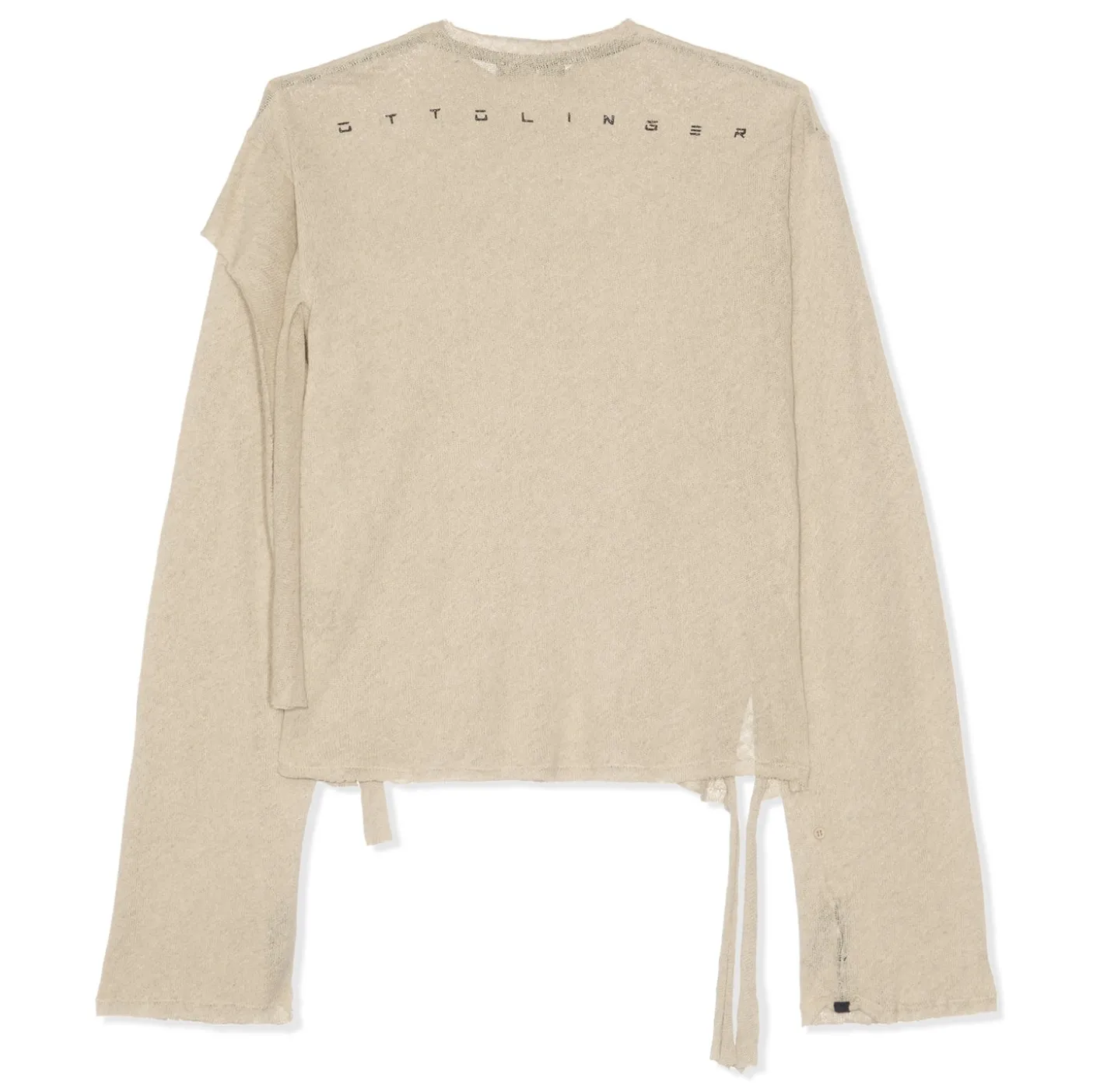 Ottolinger Knitted Deconstructed Linen Longsleeve