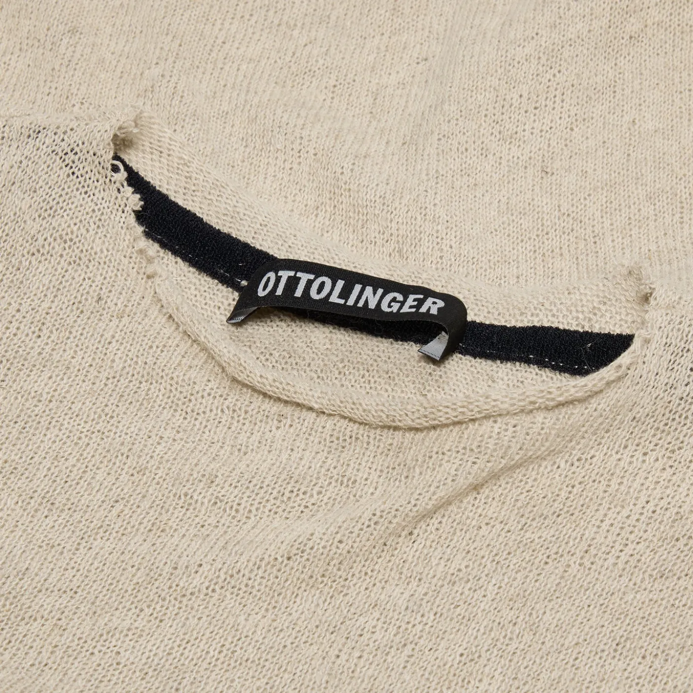 Ottolinger Knitted Deconstructed Linen Longsleeve