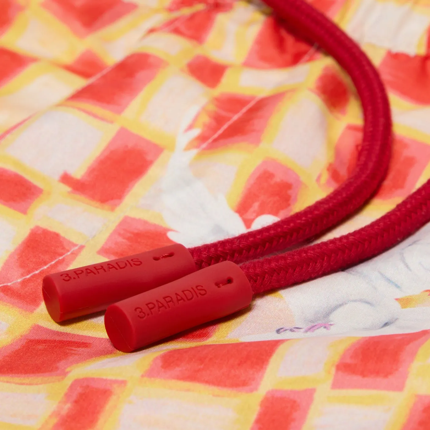 3.Paradis Damier Doves Swim Shorts