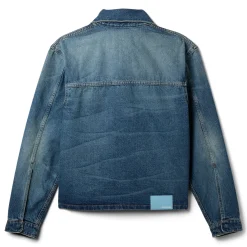 3.Paradis Freedom Doves Printed Denim Jacket