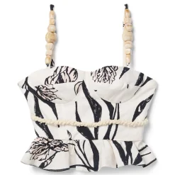 PatBO Iris Peplum Top