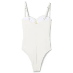 PatBO Merian Knit Embroidered Swimsuit