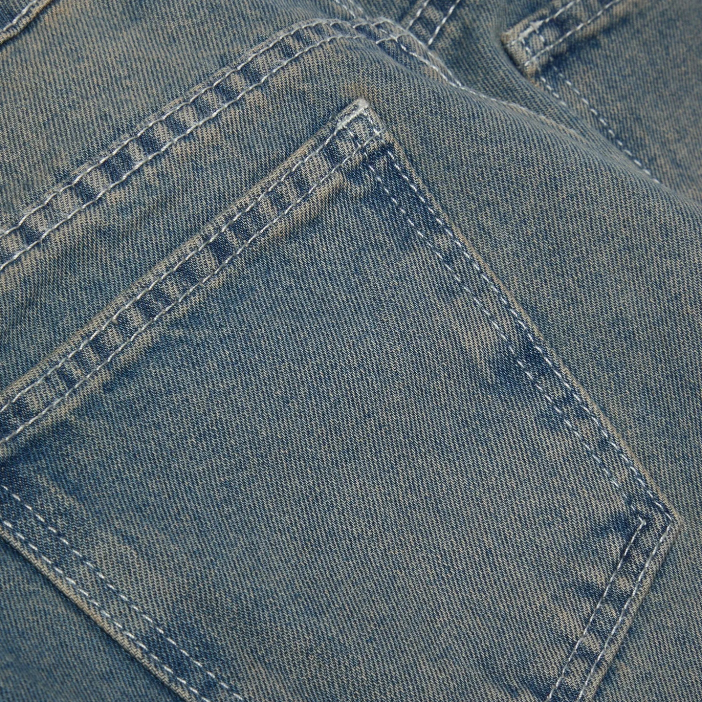 PatBO Nostalgic Sky Beaded Denim Short