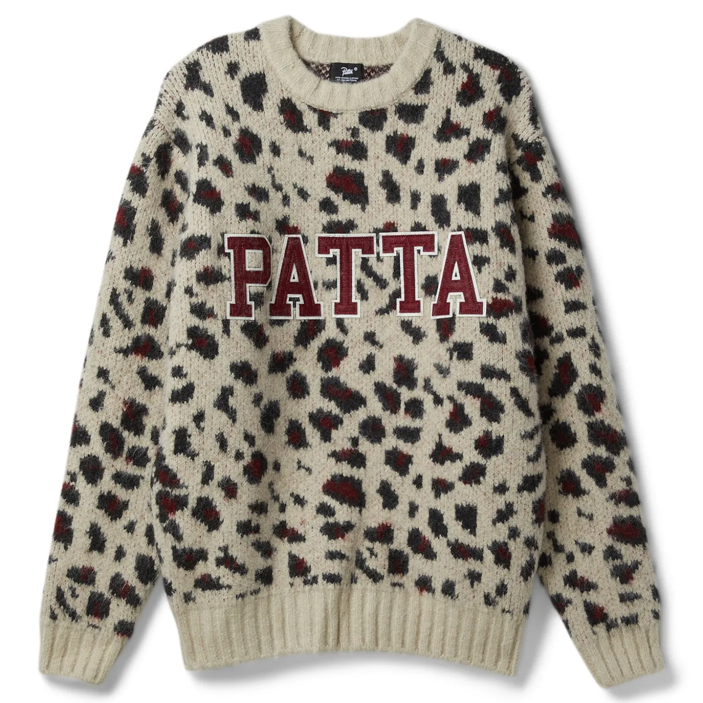 Patta Leopard Brushed Knitted Sweater