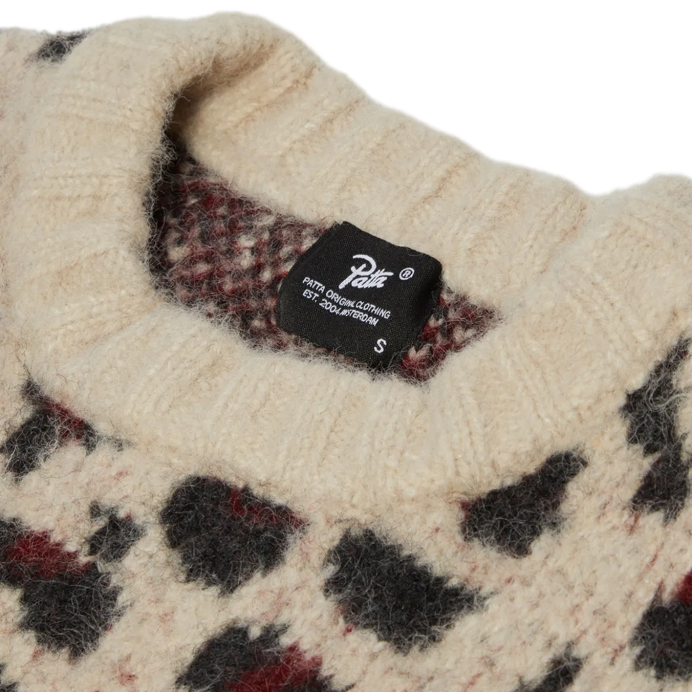 Patta Leopard Brushed Knitted Sweater