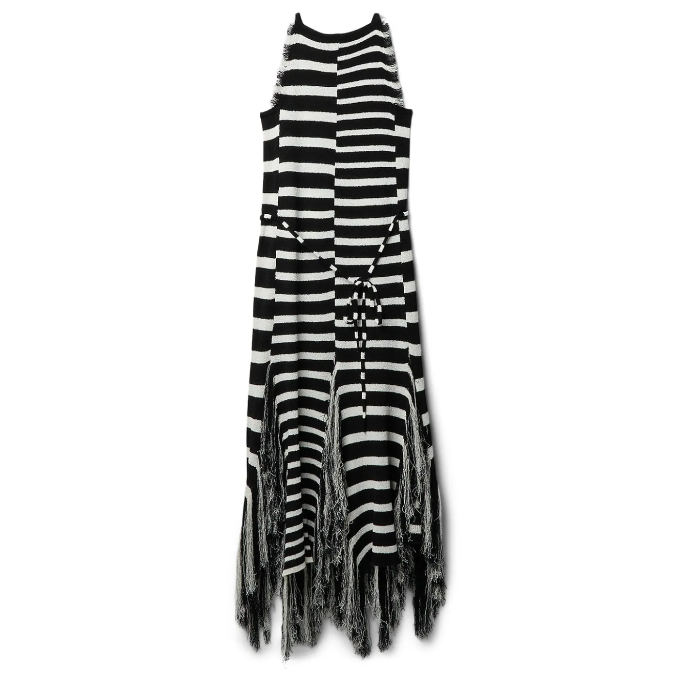 Proenza Schouler Striped Fringe Knit Yves Dress