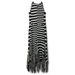 Proenza Schouler Striped Fringe Knit Yves Dress