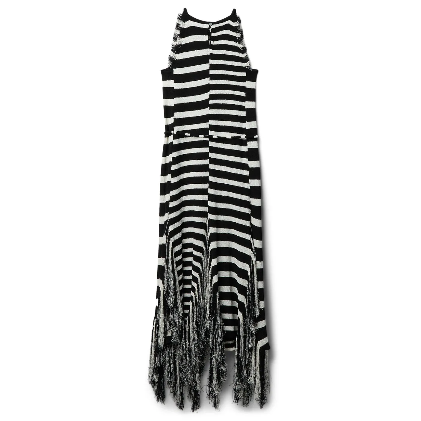 Proenza Schouler Striped Fringe Knit Yves Dress