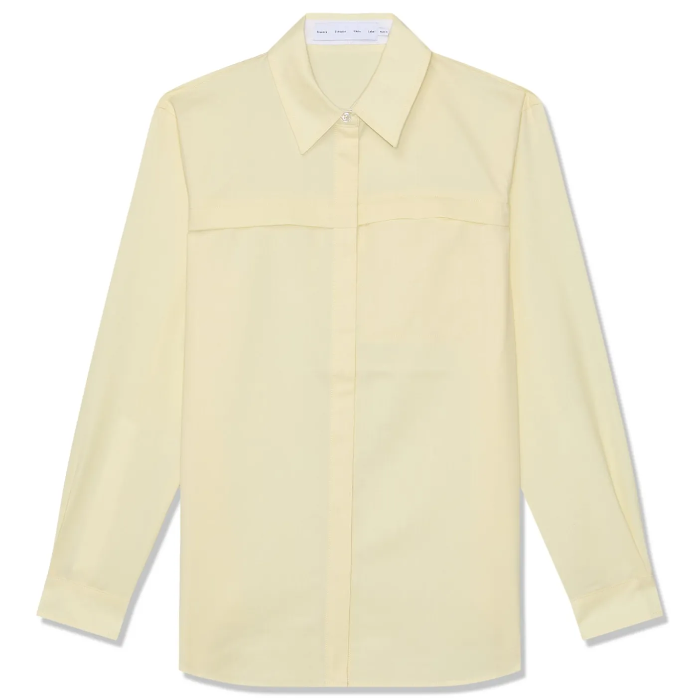 Proenza Schouler White Label Rose Fine Wool Shirt