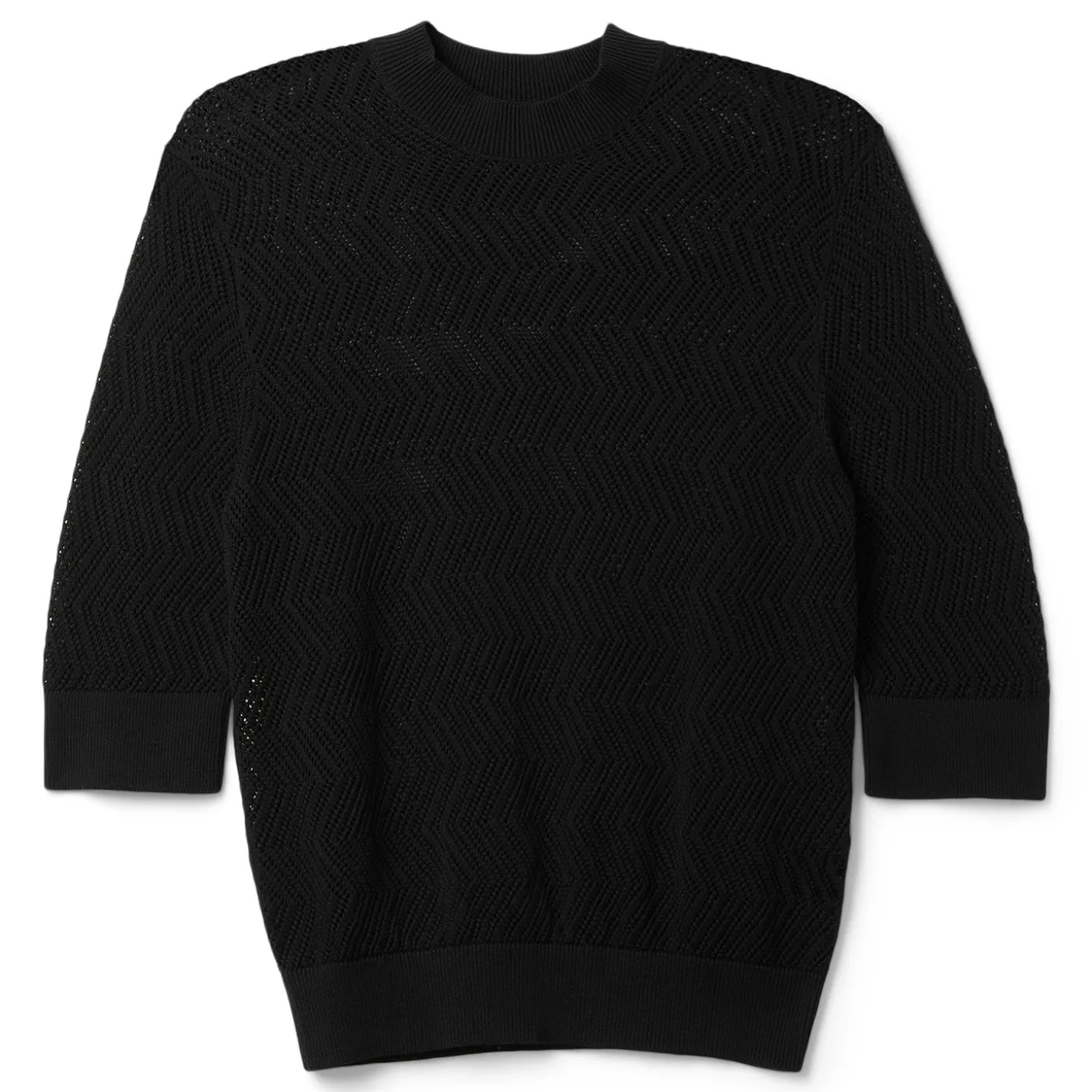 Proenza Schouler White Label Nicola Sweater in Zig Zag Pointelle