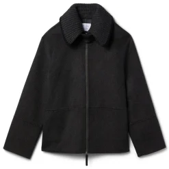 Proenza Schouler White Label Poppy Jacket in Pinstripe Melton