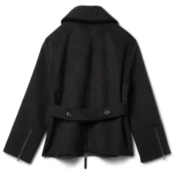 Proenza Schouler White Label Poppy Jacket in Pinstripe Melton