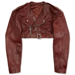 Rick Owens Cropped Micro Biker Jacket