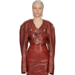 Rick Owens Cropped Micro Biker Jacket