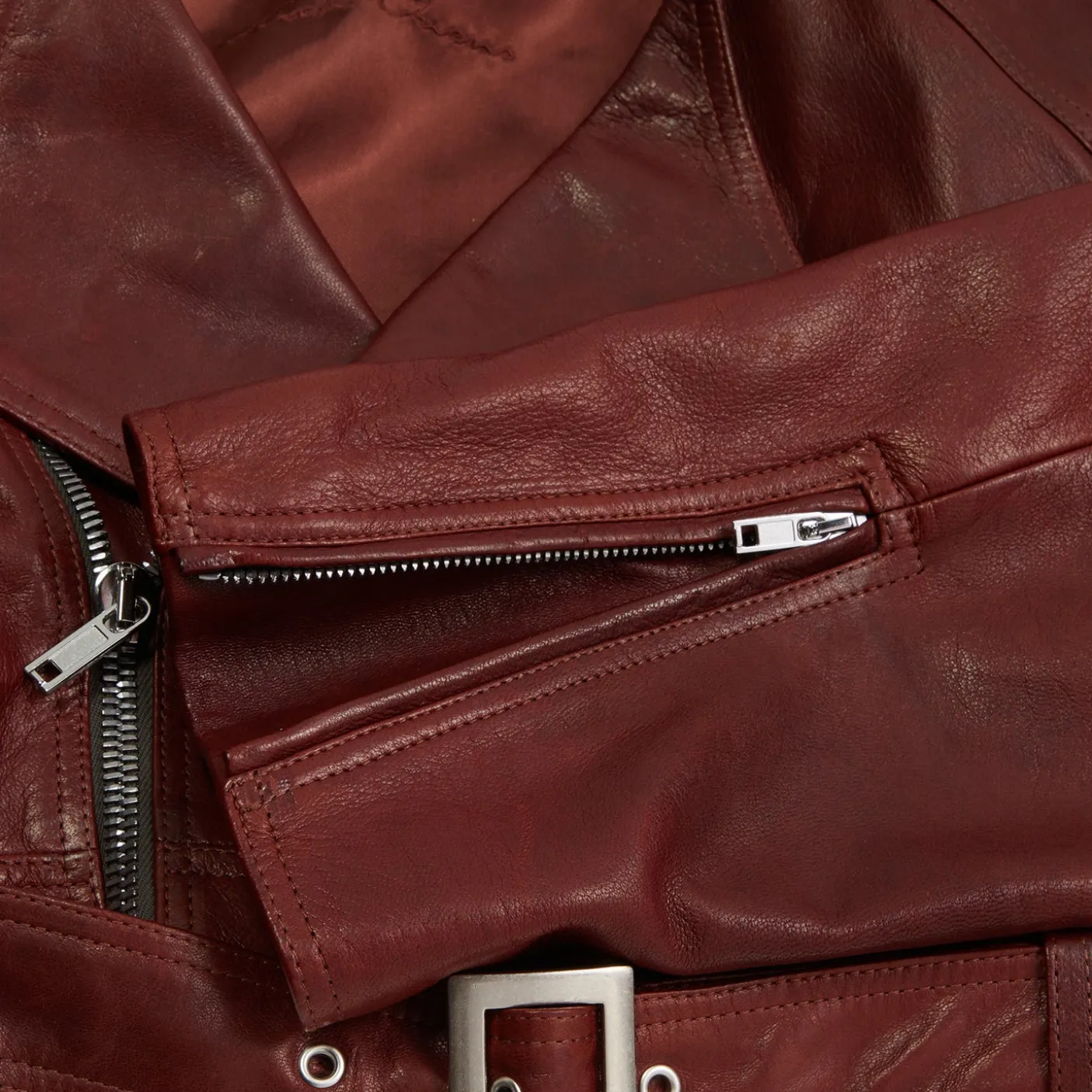 Rick Owens Cropped Micro Biker Jacket