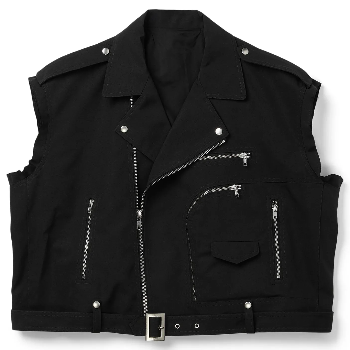 Rick Owens Hollywood Cropped Jumbo Bauhaus Stooges Vest
