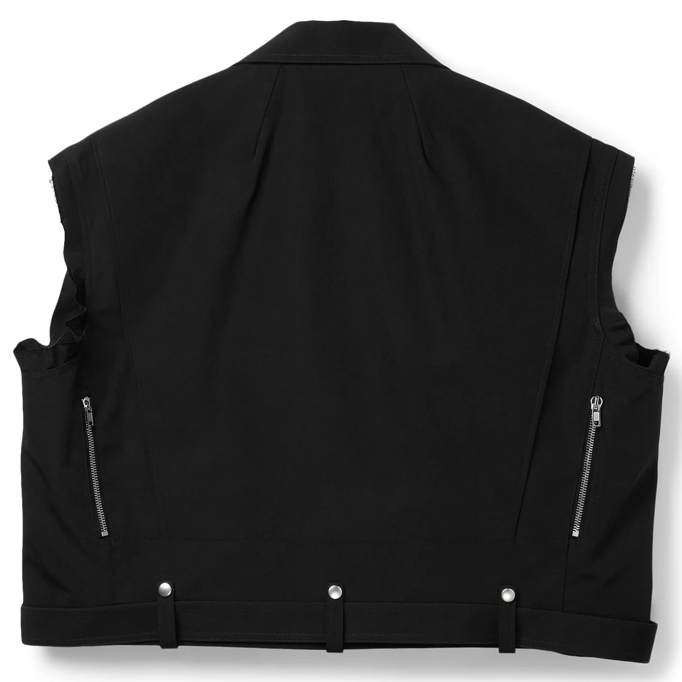 Rick Owens Hollywood Cropped Jumbo Bauhaus Stooges Vest