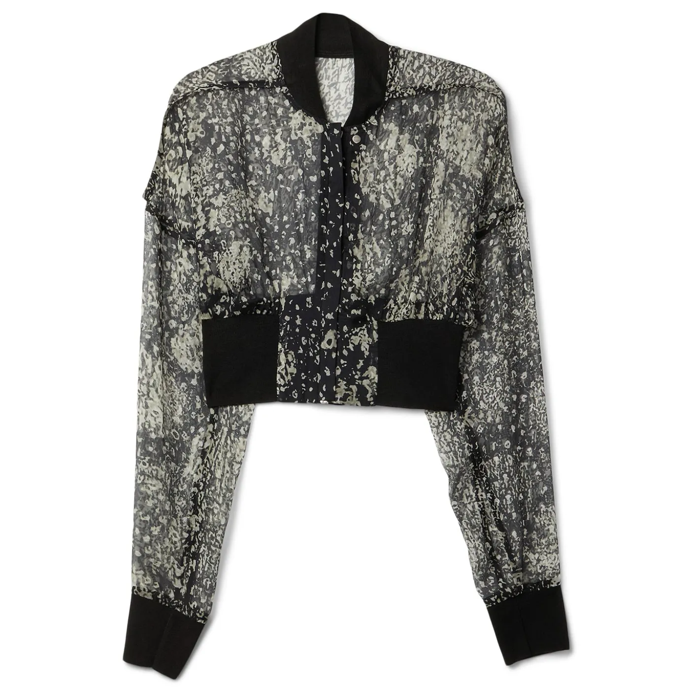 Rick Owens Womens Flight Jacket Cropped