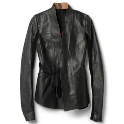 Rick Owens Womens Hollywood Leather Jacket