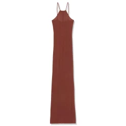 Rick Owens Womens Skorpio Fine-Ribbed Maxi Dress