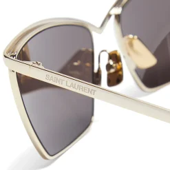 Saint Laurent Metal Cat Eye Sunglasses