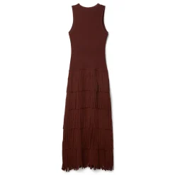 Simon Miller Za Za Sleevless Knit Fringe Dress