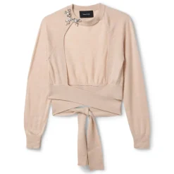 Simone Rocha Cropped Cut Out Window Jumper