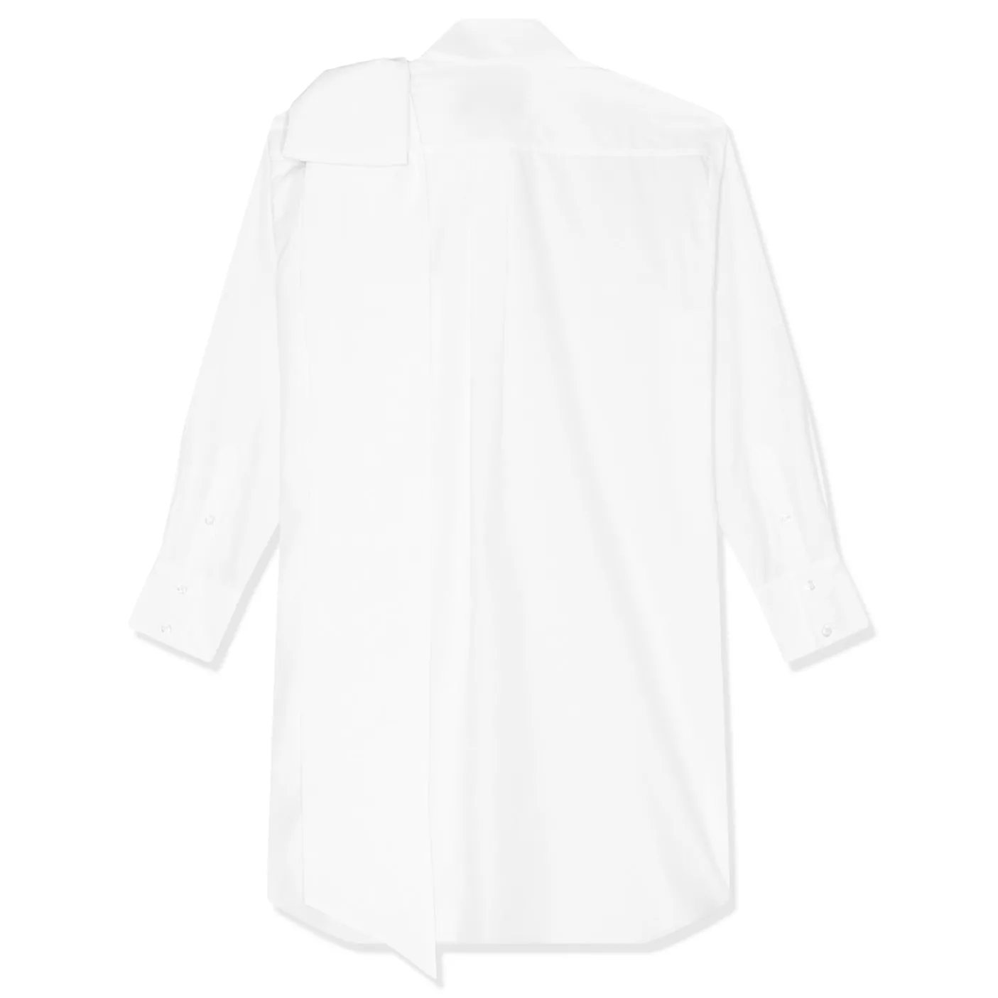 Simone Rocha Long Shoulder Bow Masculine Button Placket Shirt