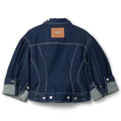 Simone Rocha Sculpted Cropped Denim Jacket